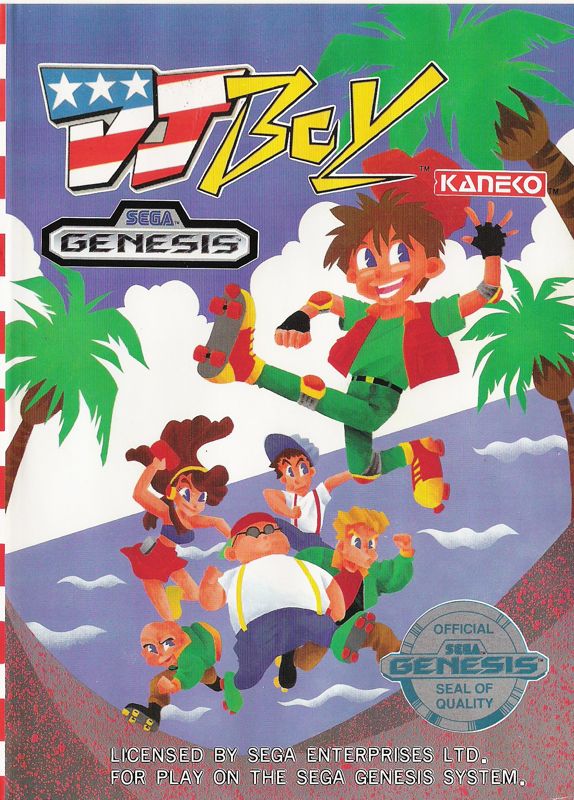 DJ Boy box art for Sega Genesis